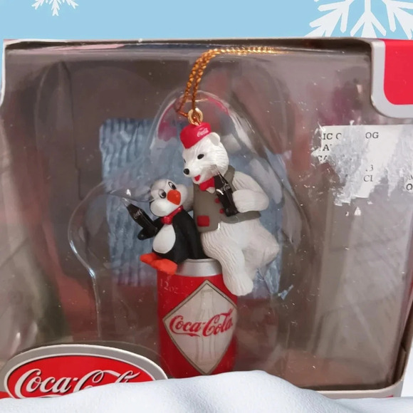 Coca-Cola Trim a tree & hallmark collection lot of 5 christmas ornaments - Picture 7 of 11